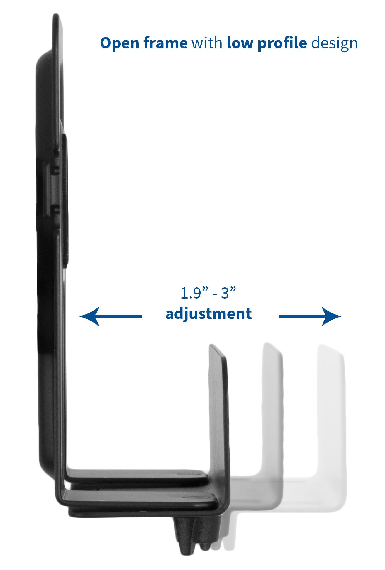 Open frame with length adjustment to best fit your Nintendo Switch.