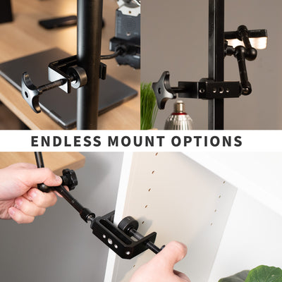 Endless mounting options with such versatile mounting capabilities.