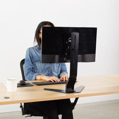 Modern and minimalist desk setup.