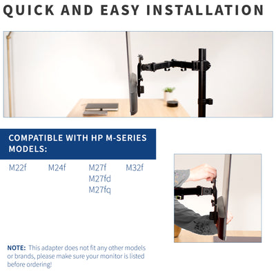 VESA Adapter for Compatible HP M-Series Monitors