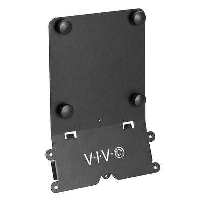 Sturdy VESA-compatible adjustable adapter bracket kit for securing a stand or wall mount.
