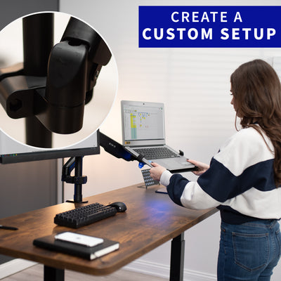 Customize your setup with an attachable pole mount arm from VIVO.