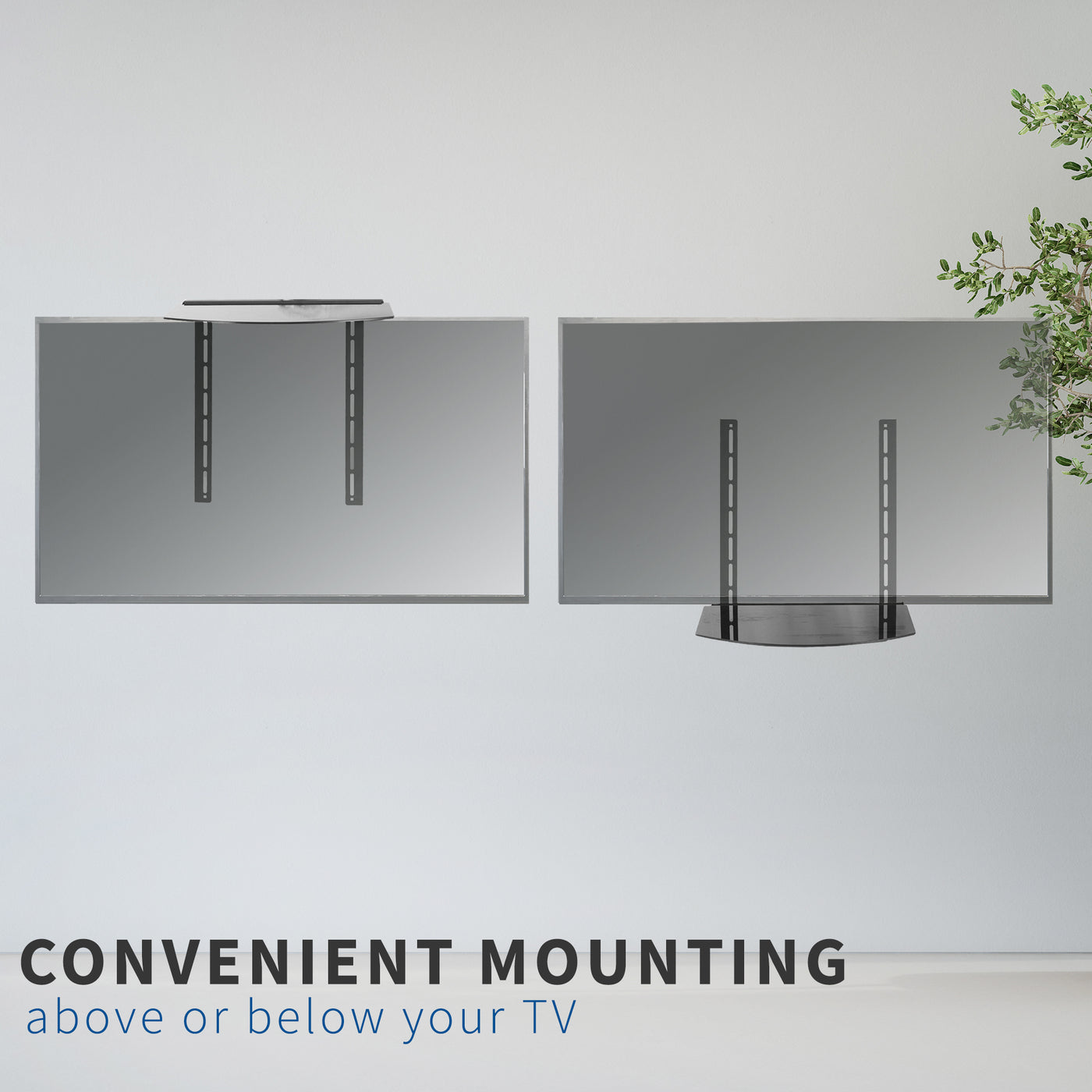 This versatile shelf is convenient for overhead mounting or under mounting.