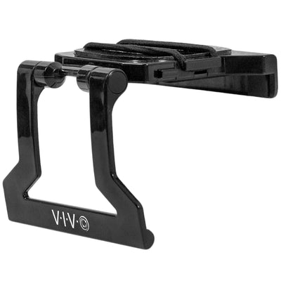 Sturdy TV mount clip for convenient storage of media box streaming devices.