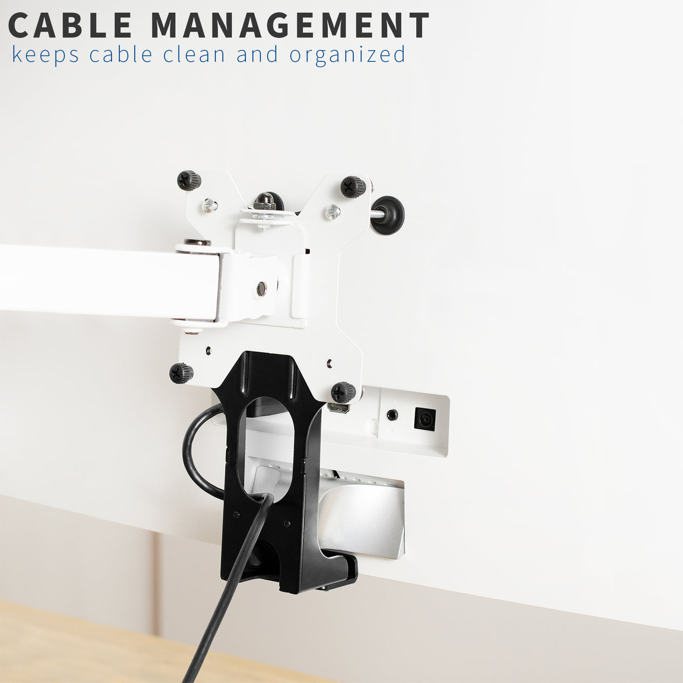 Included cable management for easy and painless installation.