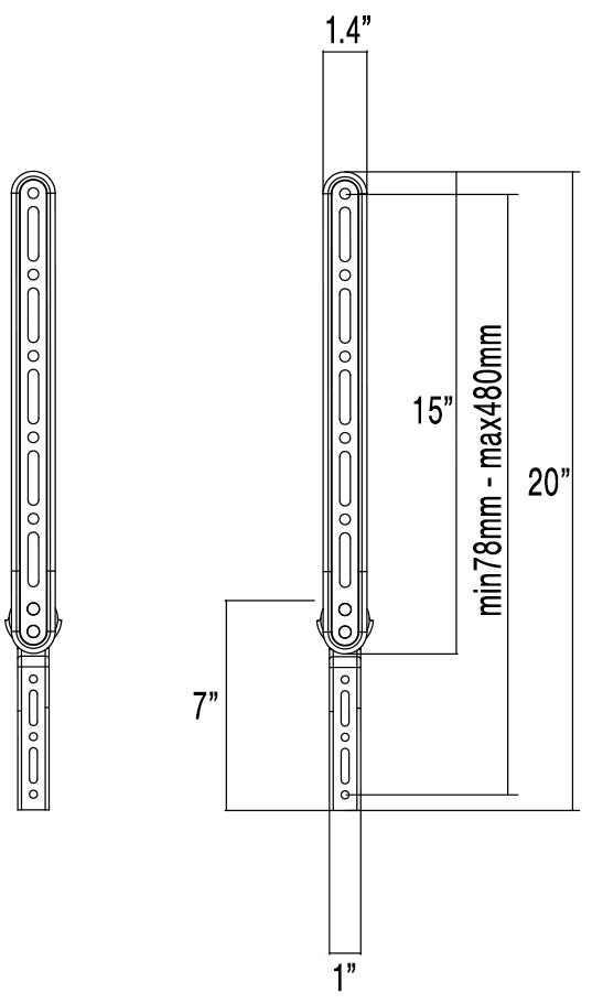 Sturdy universal TV soundbar mount.