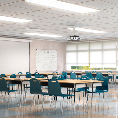 Universal White 2x2 ft Drop Ceiling Height Adjustable Projector Mount