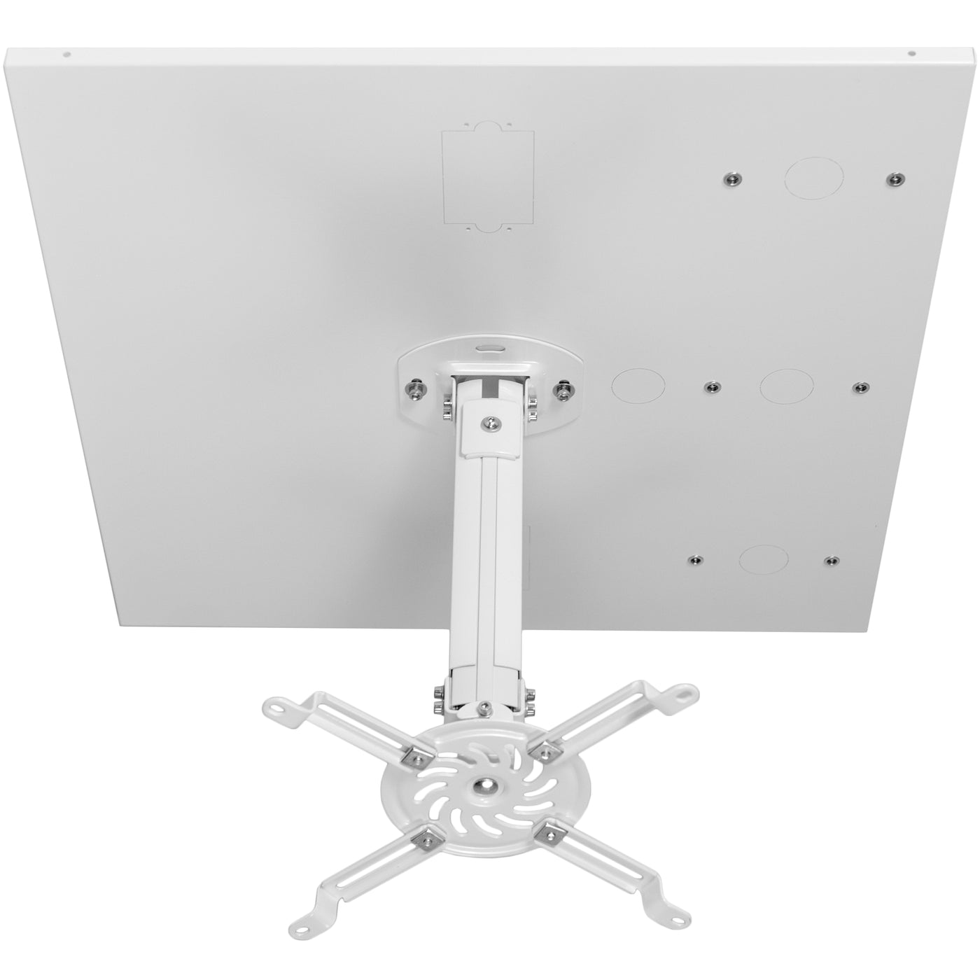 Universal White 2x2 ft Drop Ceiling Height Adjustable Projector Mount