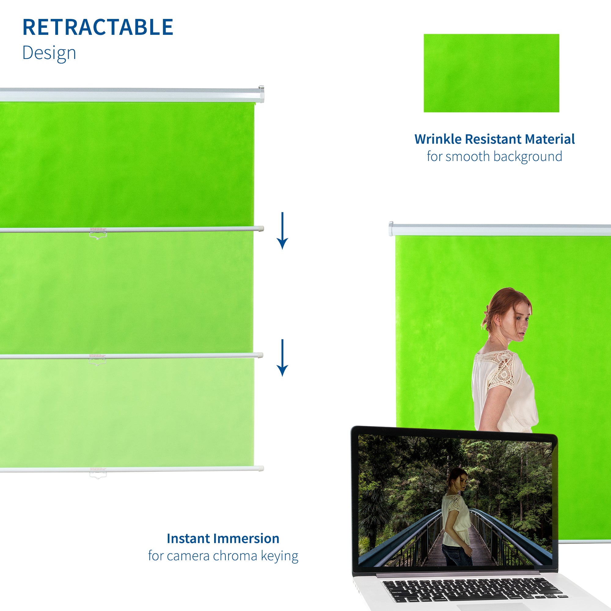 100" Manual Green Screen