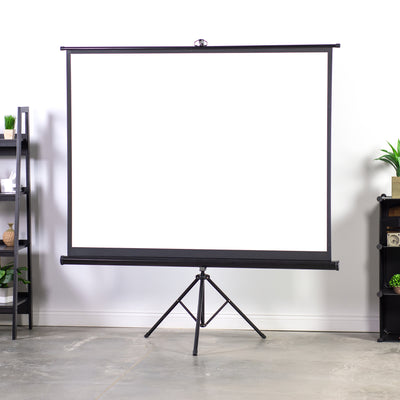 100in Portable Tripod Projector Screen 4:3