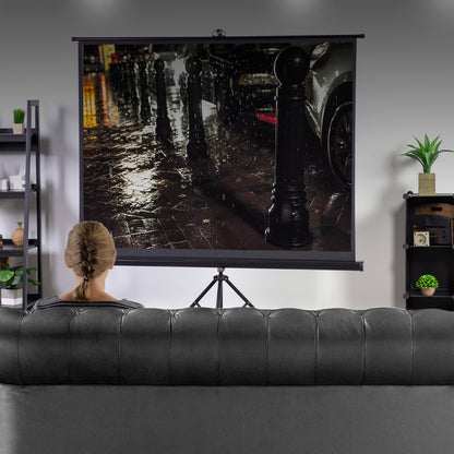 100" Portable Tripod Projector Screen 4:3