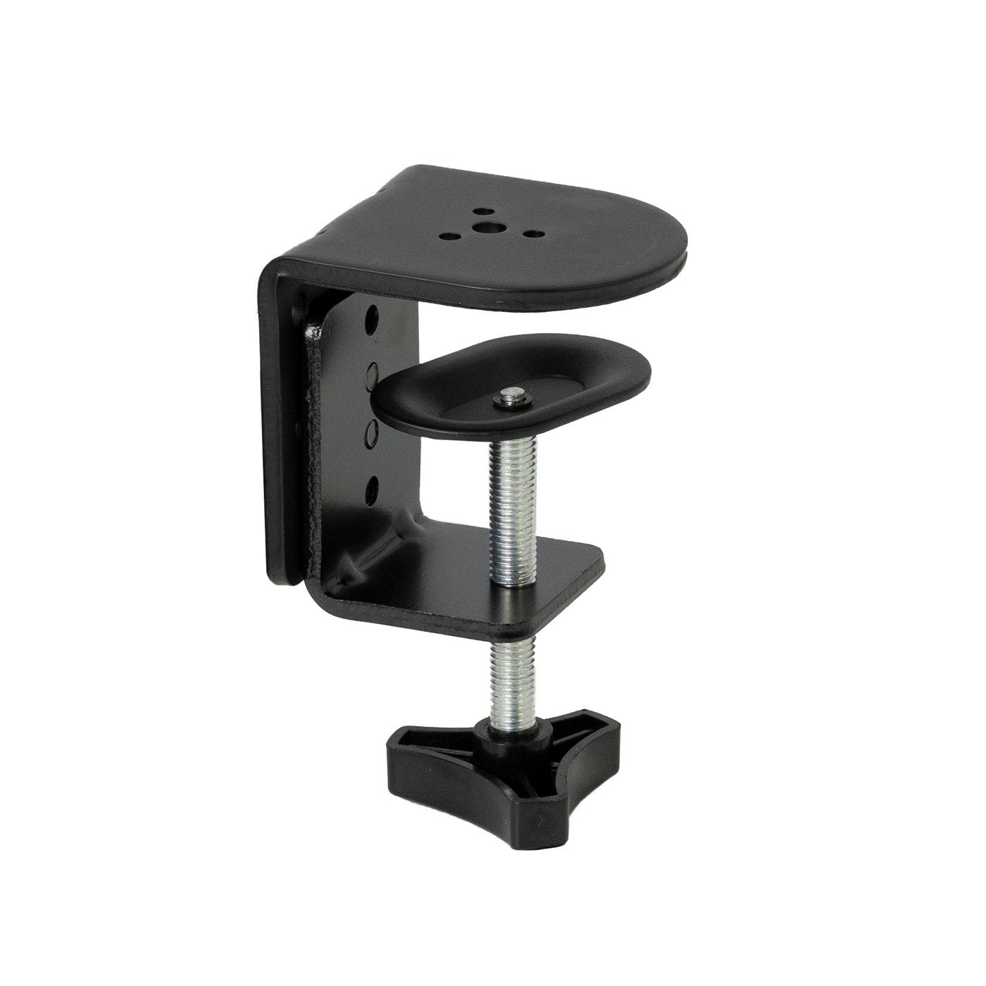 Sturdy C-clamp for desk mounts.