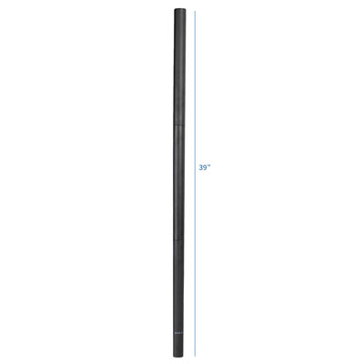 Extra tall 39-inch mounting pole.