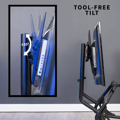 Simple Ergonomic tool-free tilt to quickly adjust the screen. 