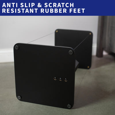 Anti-slip and scratch rubber feet of anti-gravity floating speaker stand.