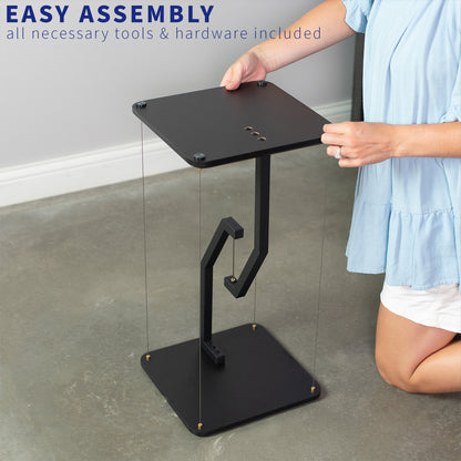 Easy assembly with all necessary hardware and tools included.