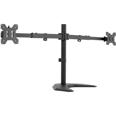 Sturdy and adjustable dual monitor mount