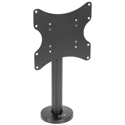 Sturdy bolt-down TV mount.