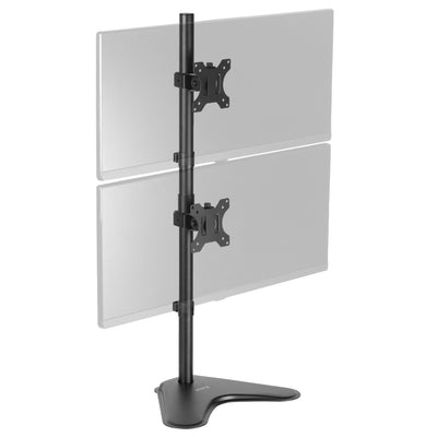 Dual Vertical Monitor Desk Stand