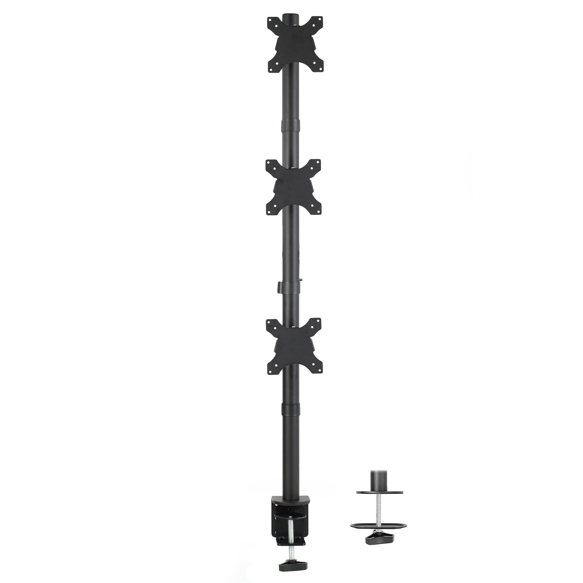 Vertical Triple 13” to 27" Monitor Desk Mount