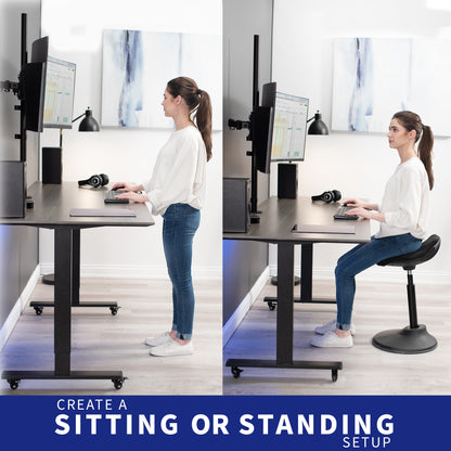 Dual 13" to 32" Monitor Extra Tall Desk Mount