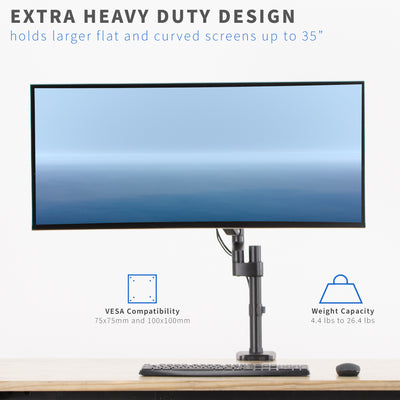 Heavy Duty Single Monitor Desk Mount