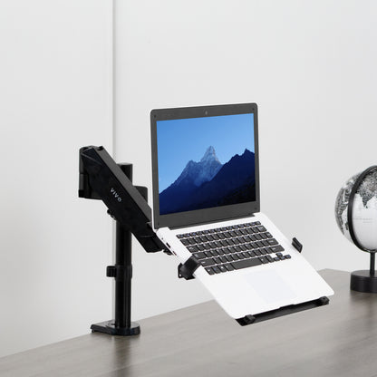 Pneumatic Arm Single Laptop Desk Mount