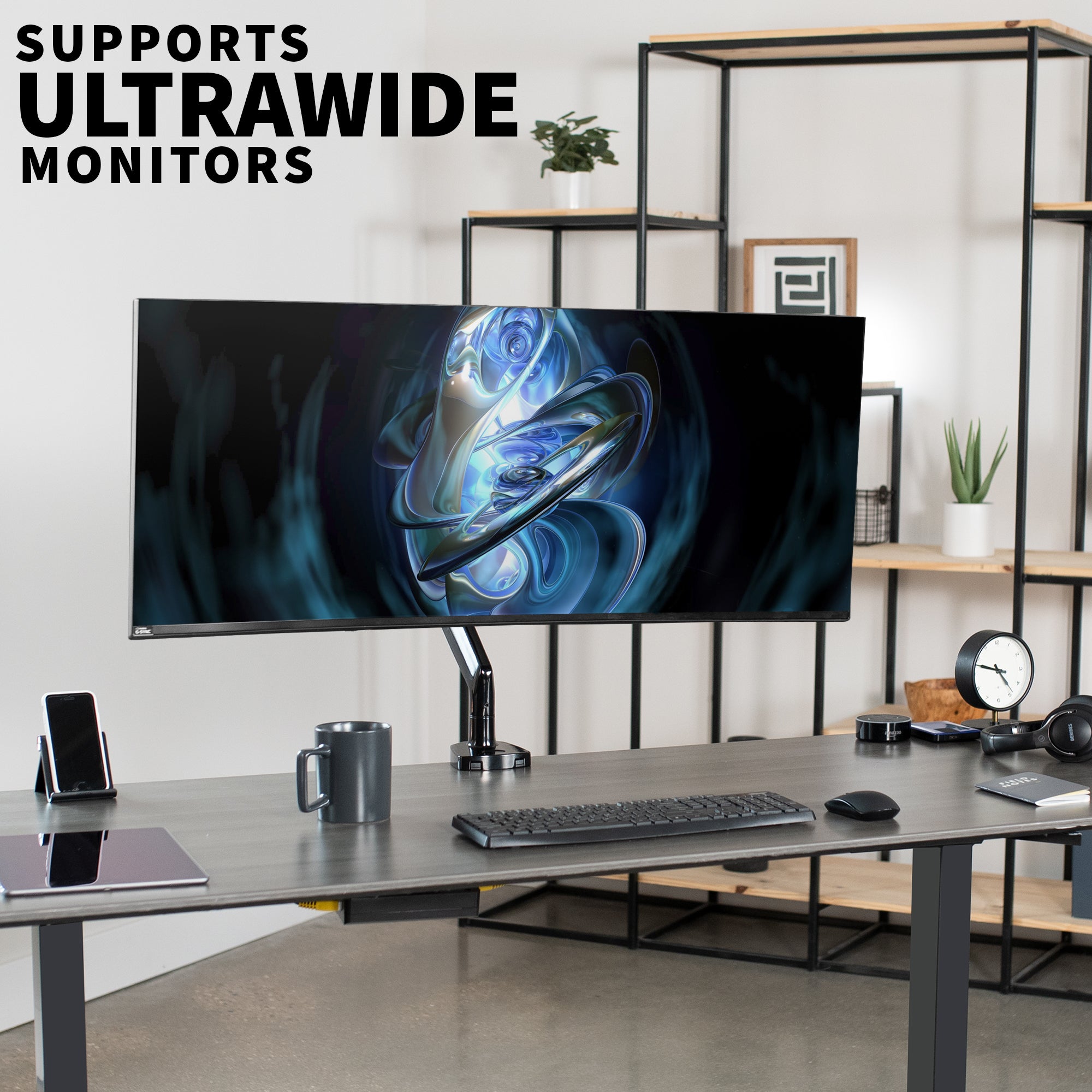 VIVO Premium Aluminum Heavy Duty Single Monitor Arm for Ultrawide Monitors