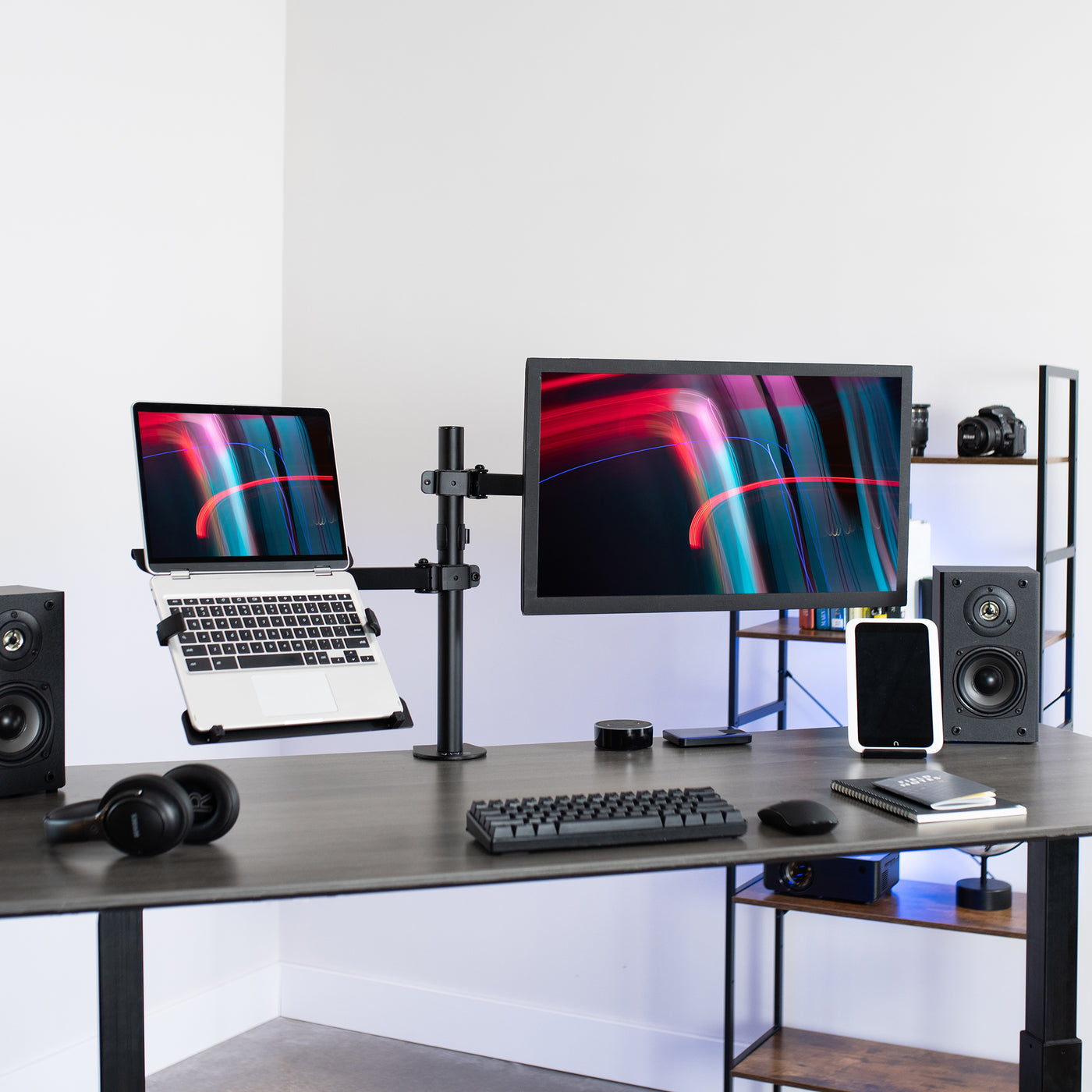 Single Monitor and Laptop Desk Mount