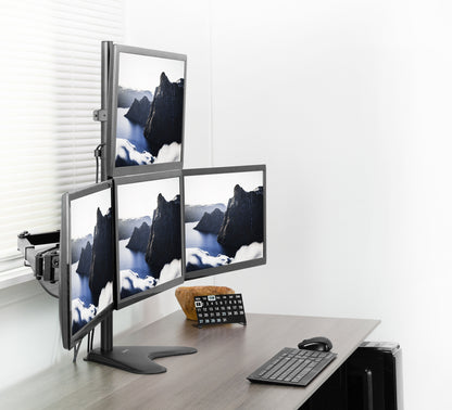 Quad Monitor Desk Mount