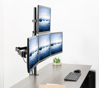 Quad Monitor Desk Mount