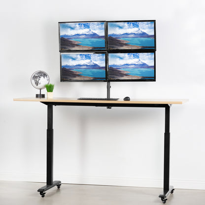 Quad Monitor Desk Mount