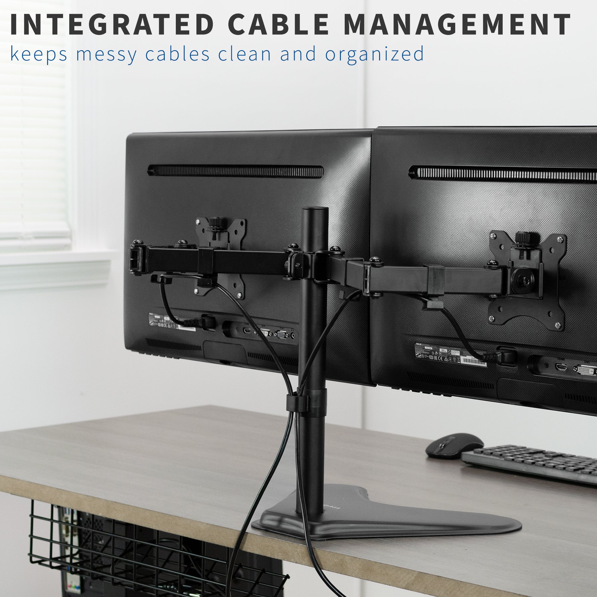 Dual Monitor Desk Stand