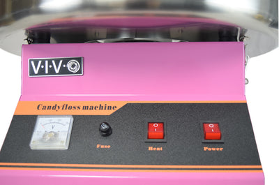 Pink Electric Commercial Cotton Candy Machine buttons
