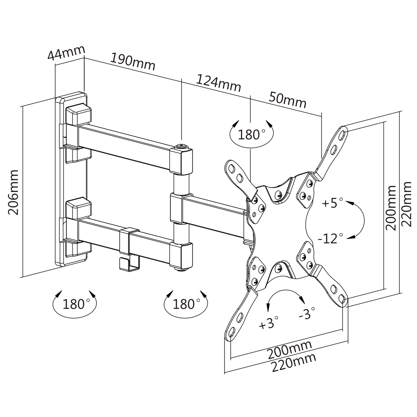 TV Wall Mount for 13 to 42 inch TV